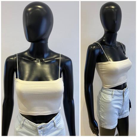 Dámsky crop top béžový pull bear (s), pull&bear,s