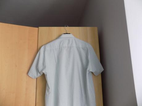 Pánska košela bledozelená kockovaná č.l, l