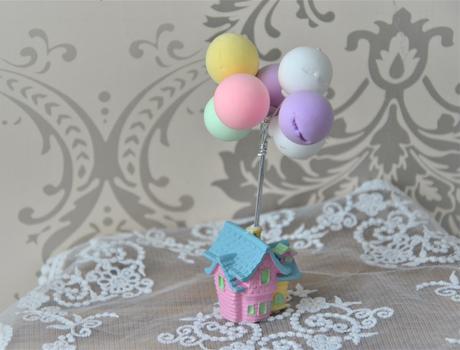 Dekorácia domček s balónikmi, 