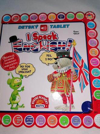 Kniha detský tablet i speak english, 
