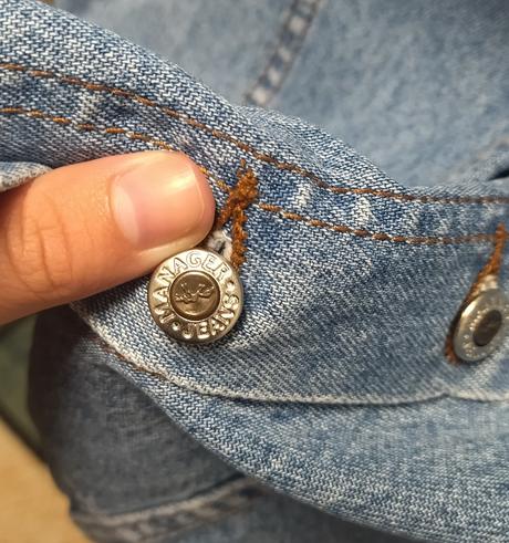 Vintage riflová sukňa, s