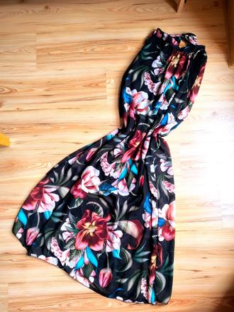 Kvetované maxi šaty,