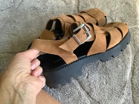 Kožené sandale, 39