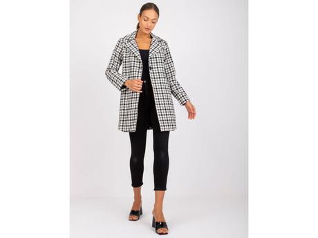 Dámsky karovaný kabát sima, l