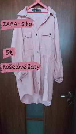 Krásne košeľové šaty či kabátik - triedime šatník, zara,s