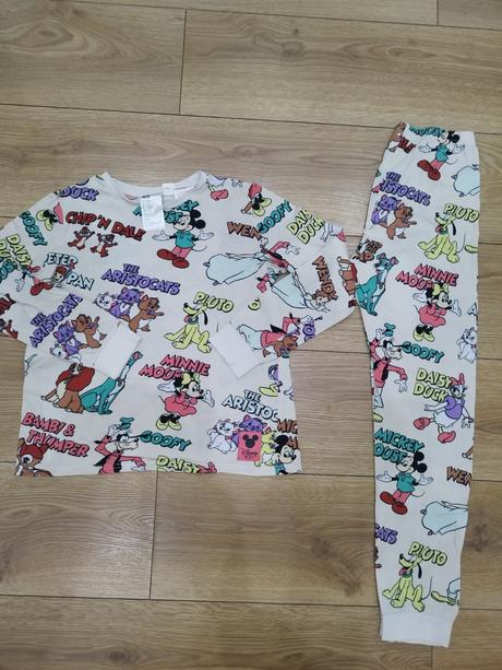 Pyžamo mickey mouse, 134/140, h&m,134