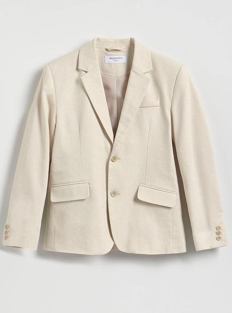 Elegantne sako s primesou lanu, reserved,128
