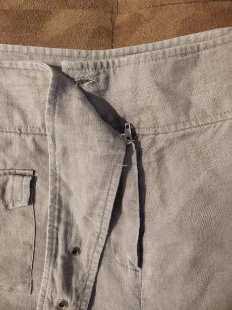 Camaieu nohavice z ľanu, camaieu,xl