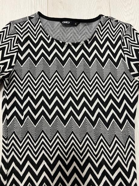 B&w šaty, only,xs