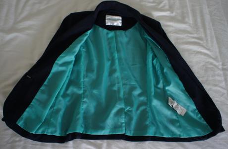 Dámske sako tmavomodré, xs