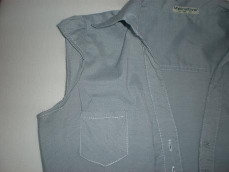 Modrá pásiková košielka, m