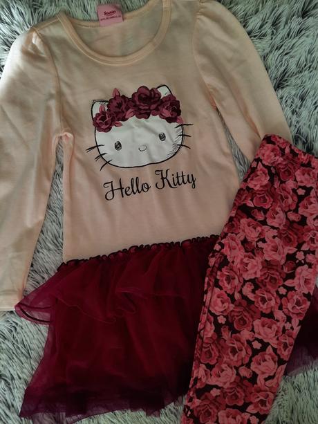 Kompletik kvietkovany - hello kitty, sanrio,116