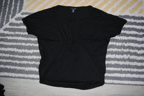 Širšie tričko so šnúrkou, h&m,s