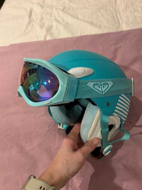 Lyziarska helma a lyziarske okuliare roxy, roxy,m