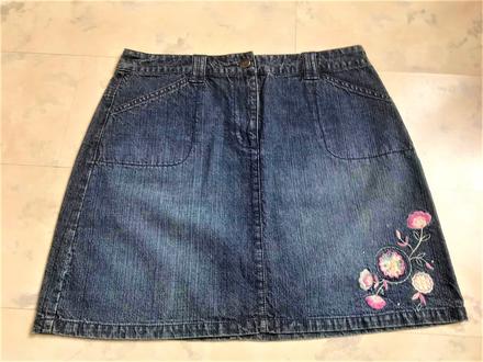 Riflová hippies sukňa, m