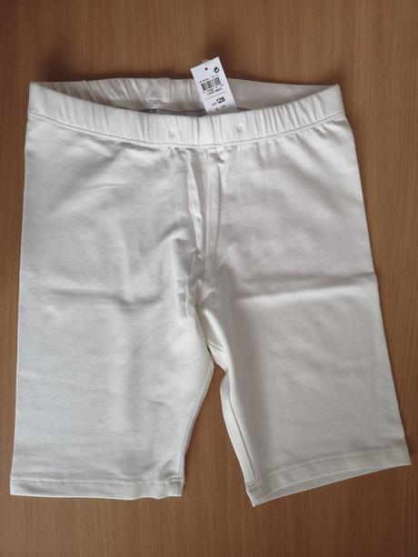 Krátke biele legíny, lindex,128