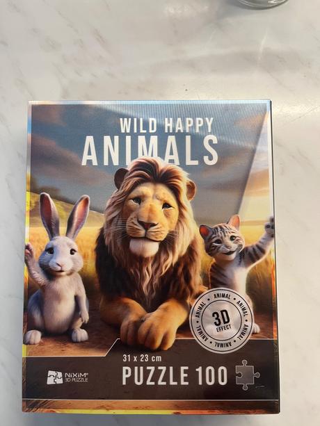 3d puzzle zvierata animals,