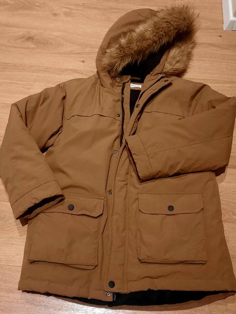 Detská zimná bunda, mango,152