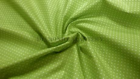 Bavlna bodky zelené - cena za 10 cm, 