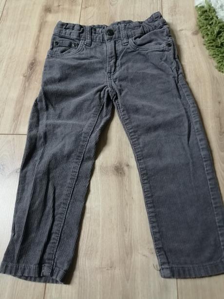 Kvalitné menčestrové nohavice, h&m,98