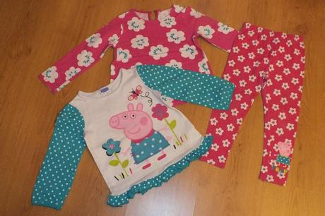 2x tricko+leginy, peppa pig,104-98, george,104