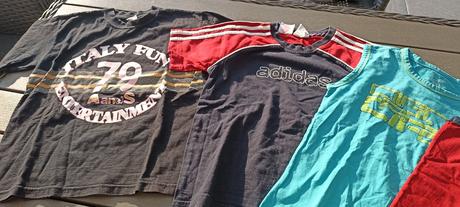 Balík tričiek krátky rukáv vel. 134, 122–134