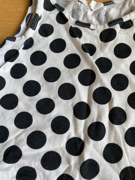 Bodkovane malo nosene saty, h&m,116