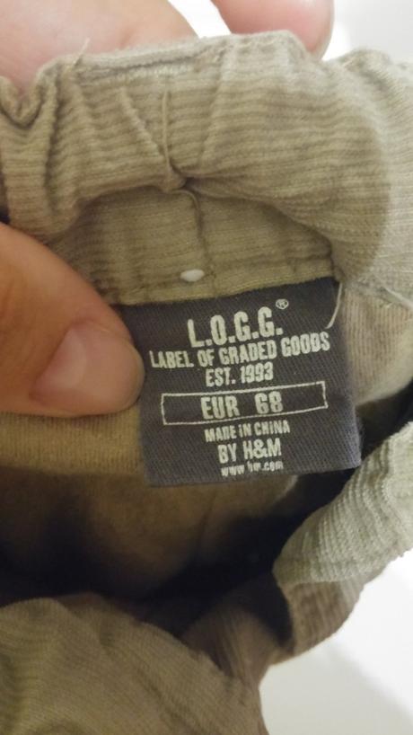 Mencestrove zateplene nohavice, nenosene, h&m,68