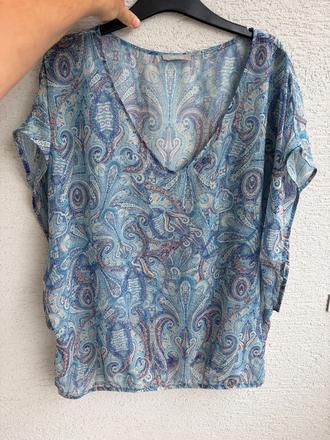 Orsay lahucka prekrasna boho modra polotransparent, orsay,m