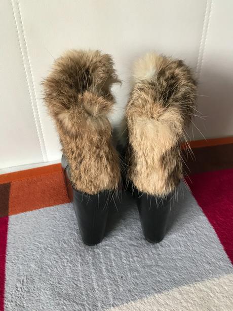 Topánky s kožušinou - vel.38, 38