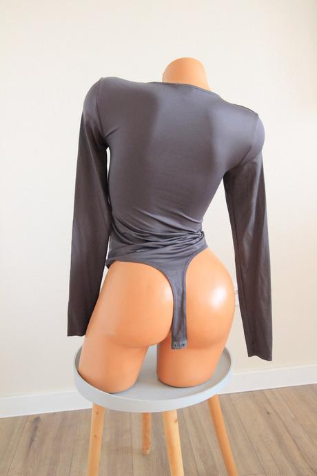 Tmavo šedý body top, s, s