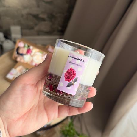 Sviečky zo sojoveho a geloveho vosku,