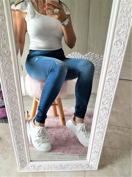 Legíny s motýľmi-s, s