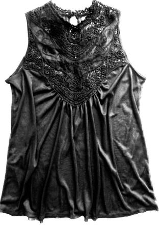 Čipkovaný top, basics,s