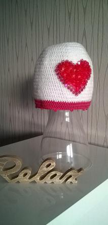 Háčkovaná čiapočka na obvod hlavičky 48-49cm, 116