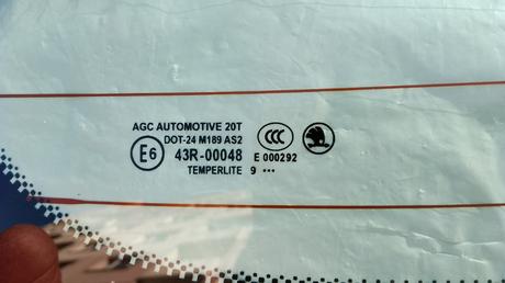 Sklo na piate dvere škoda fabia 2 combi, 