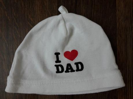 Baby čiapočka i love dad, h&m,56