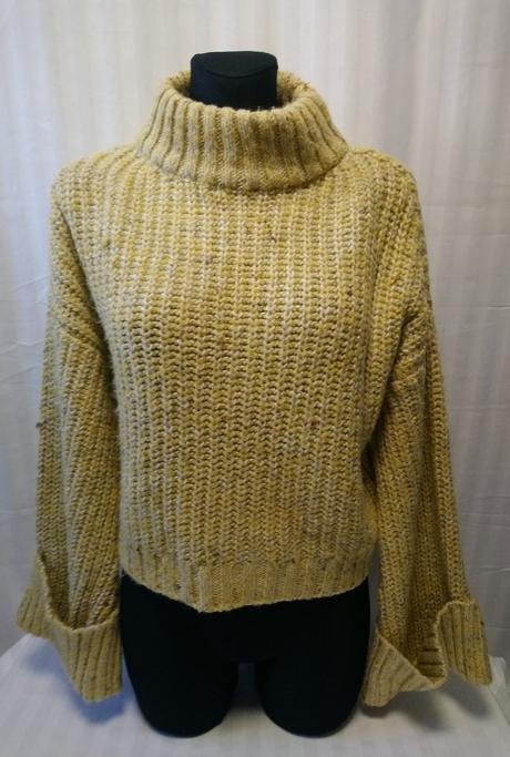 Dámsky hrejivý acrylový crop pulóver, topshop, topshop,l