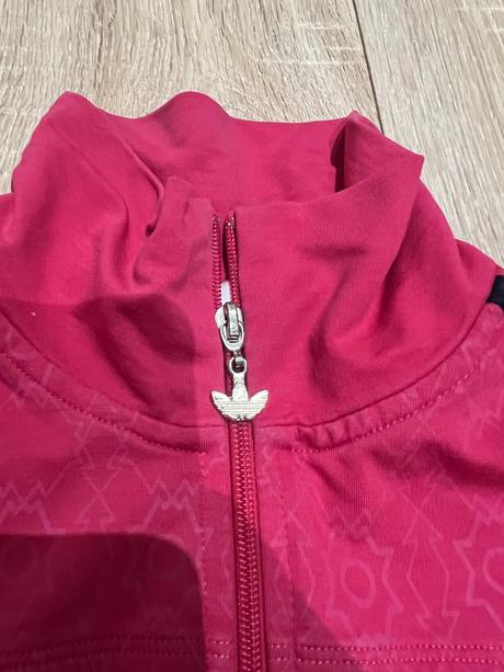 Krasna ruzova mikina adidas, adidas,l
