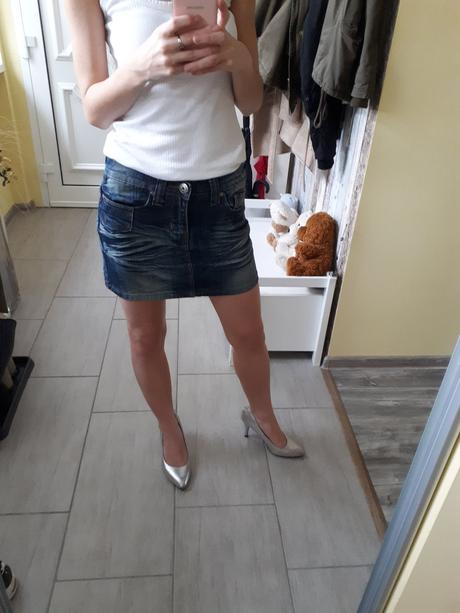 Rifľová suknička, new look,152