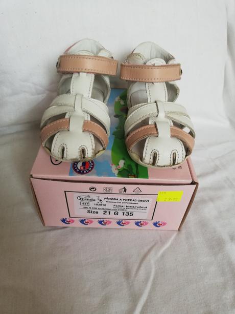 Kožené sandálky wanda, wanda,21