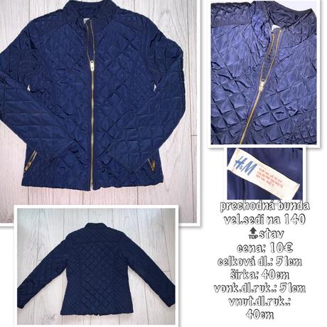 Prechodná bunda, h&m,140