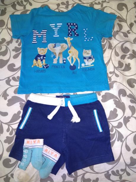 Tričko+šortky, mayoral,80