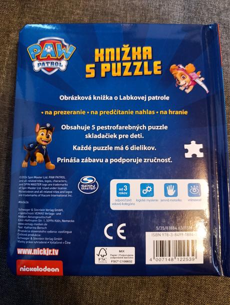 Knižka s puzzle, 