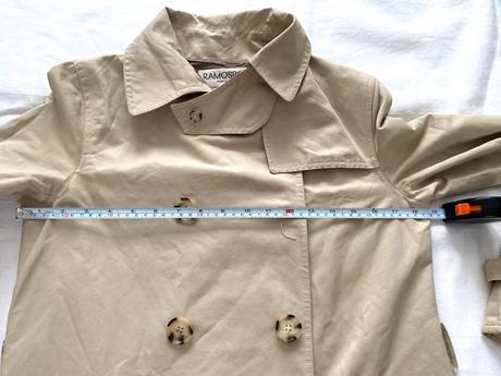 Klasický bavlnený béžový dlhý trenčkot, m