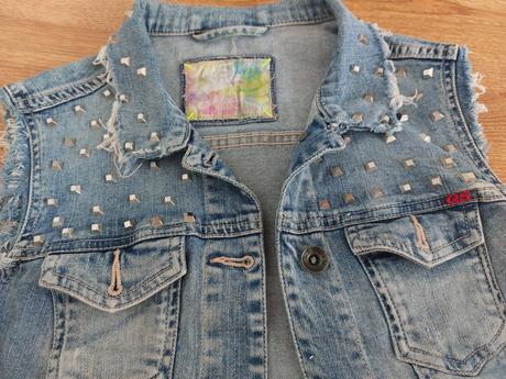 Vybíjaná riflová vesta, s.oliver,xs