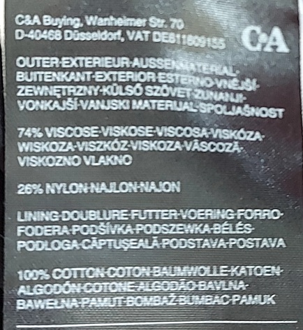 Čiernobiele šaty c&a, c&a,42
