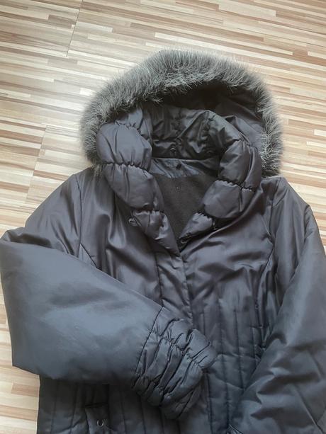 Čierny zimný kabát, xxl