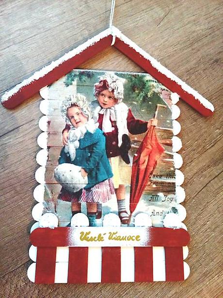 Vianočný domček na dvere, 