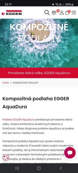 Máte skúsenosti s podlahou Egger Aquadura+ na doma?